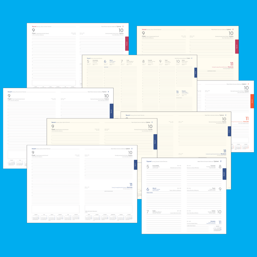 Kalendaria 1 kalendarium zestawienie różnych formatów