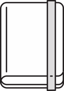 Ikona kalendarze książkowe dodatki gumka zamykająca