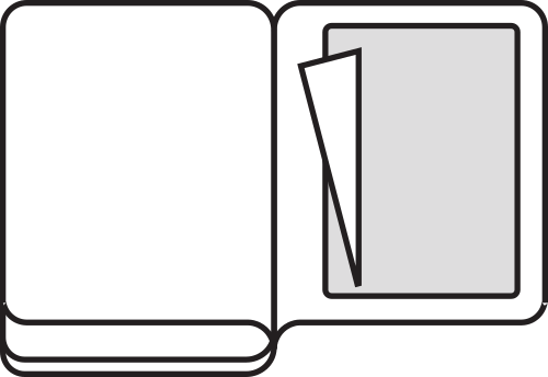 Ikona kalendarze książkowe dodatki koperta papierowa