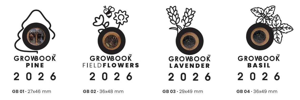 Kalendarz książkowy Ekologiczny - Okładka Growbook 1 Rodzaje oprawek Growbook